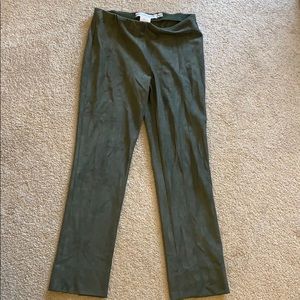 Army Green Velvet Pant